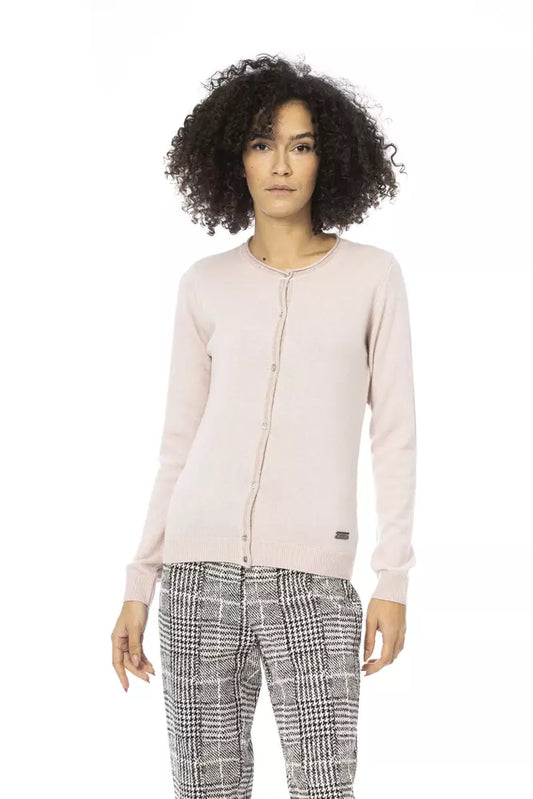 Pink Wool Women Sweater - SEHABRANDS