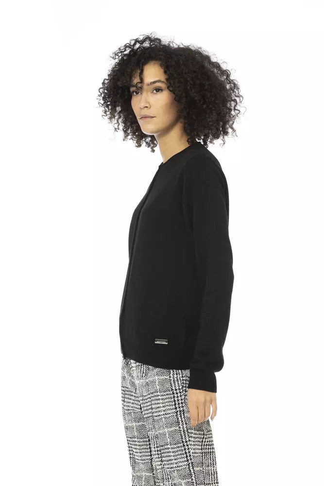 Black Wool Women Sweater - SEHABRANDS