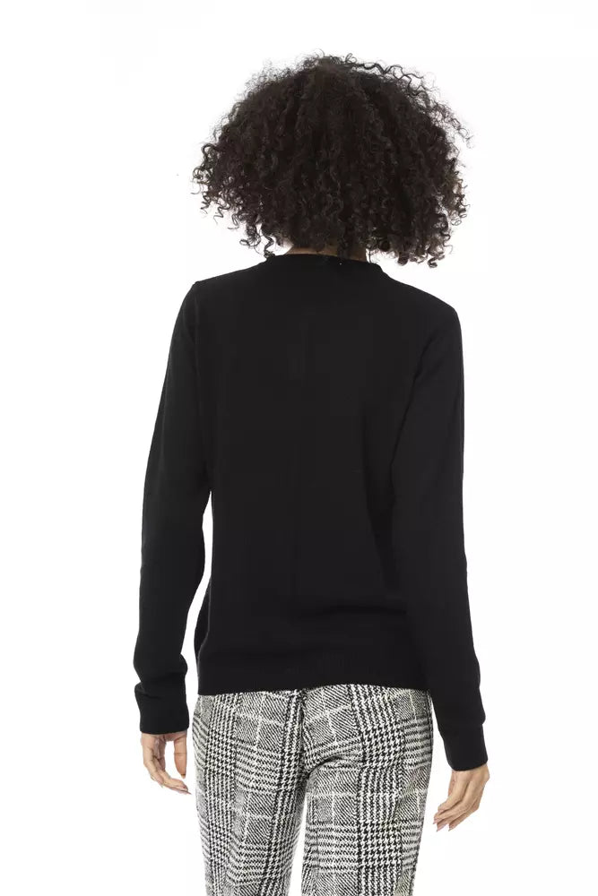 Black Wool Women Sweater - SEHABRANDS