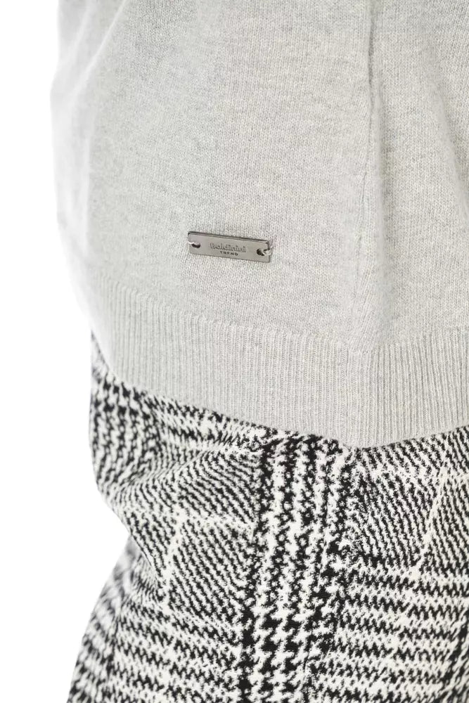 Gray Wool Women Sweater - SEHABRANDS