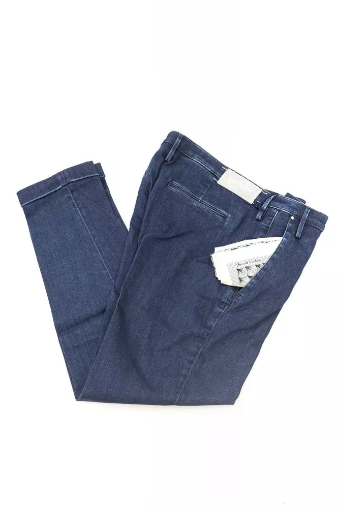 Blue Cotton Women Jeans - SEHABRANDS