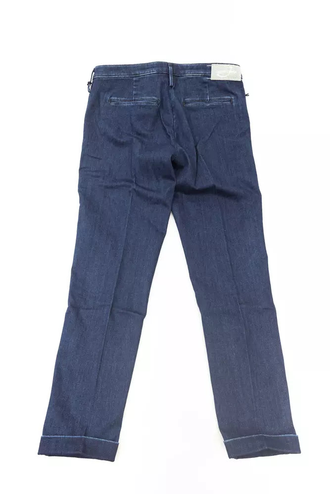 Blue Cotton Women Jeans - SEHABRANDS