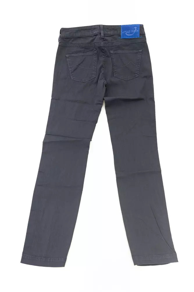 Chic Slim-Fit Pony Skin Label Jeans - SEHABRANDS