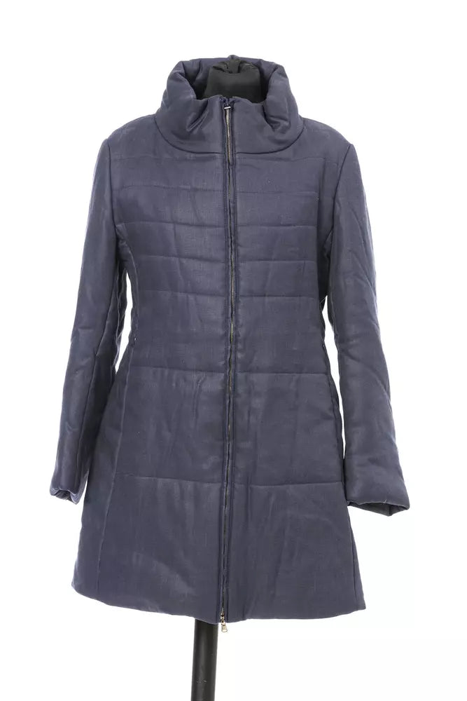 Blue Cotton Women Jacket - SEHABRANDS