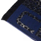 Blue Wool Men Scarf - SEHABRANDS