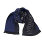 Blue Wool Men Scarf - SEHABRANDS