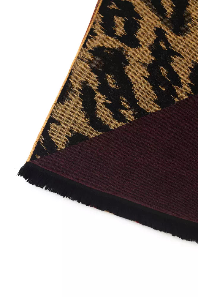 Brown Wool Men Scarf - SEHABRANDS