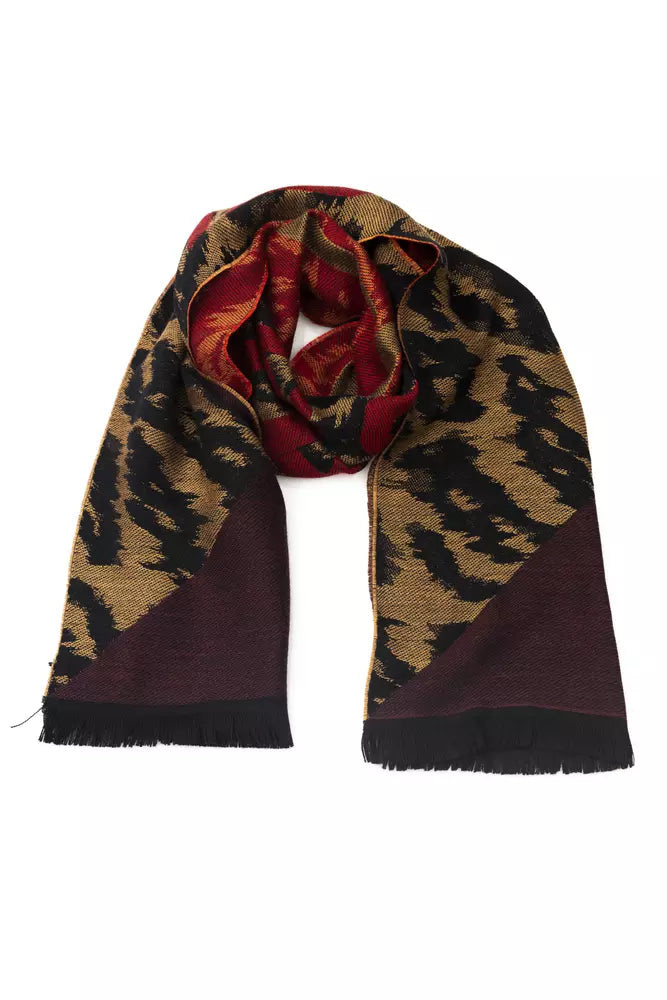 Brown Wool Men Scarf - SEHABRANDS