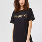 Black Cotton Women T-Shirt - SEHABRANDS