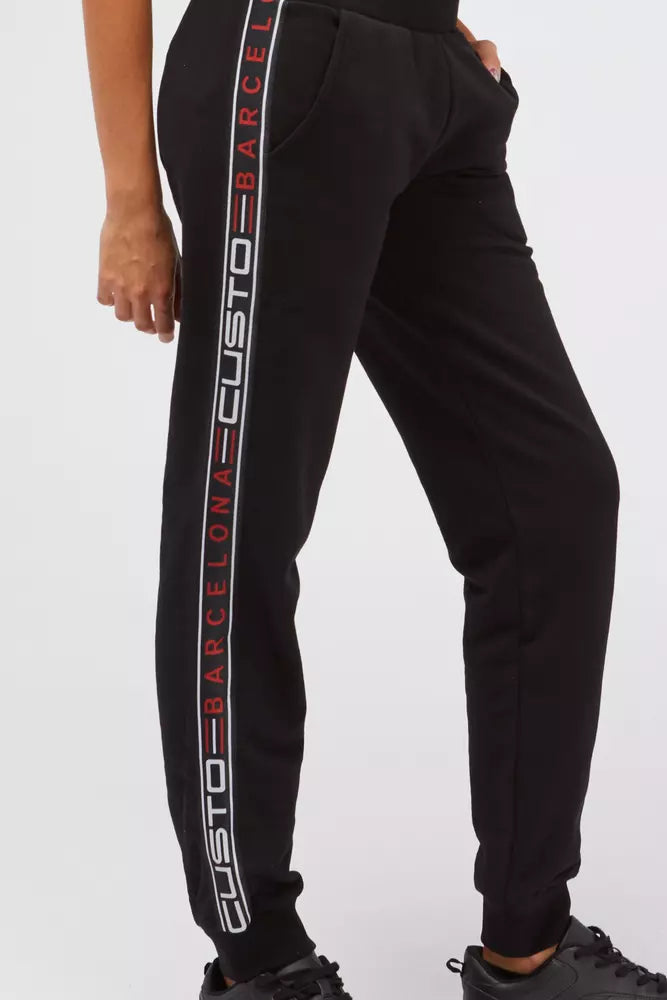 Black Cotton Women Sweatpant - SEHABRANDS