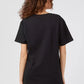 Black Cotton Women T-Shirt - SEHABRANDS