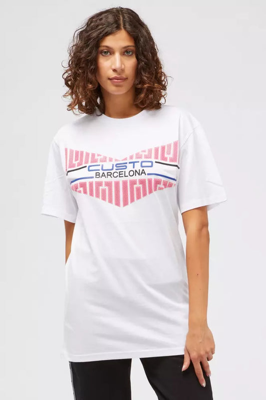 White Cotton Women T-Shirt - SEHABRANDS