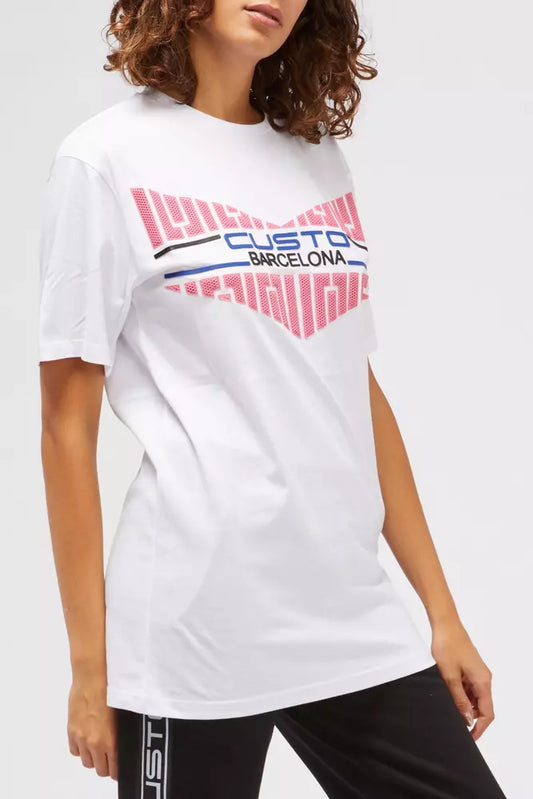 White Cotton Women T-Shirt - SEHABRANDS