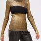 Gold Wool Women Sweater - SEHABRANDS