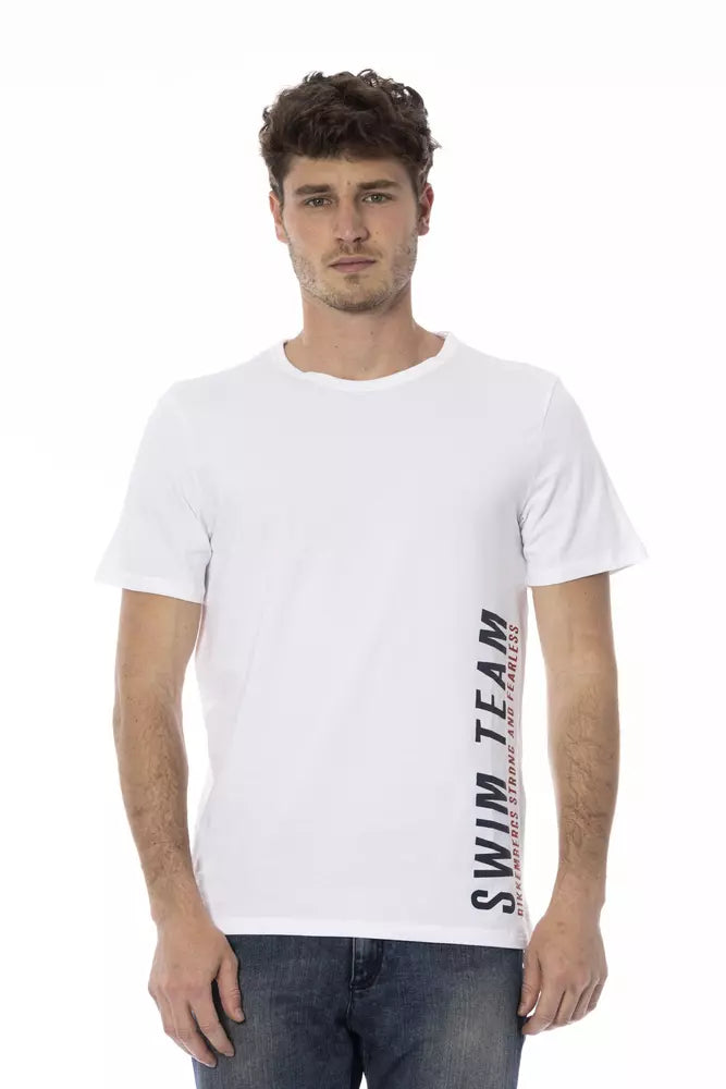 White Cotton Men T-Shirt - SEHABRANDS