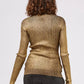 Gold Wool Women Sweater - SEHABRANDS