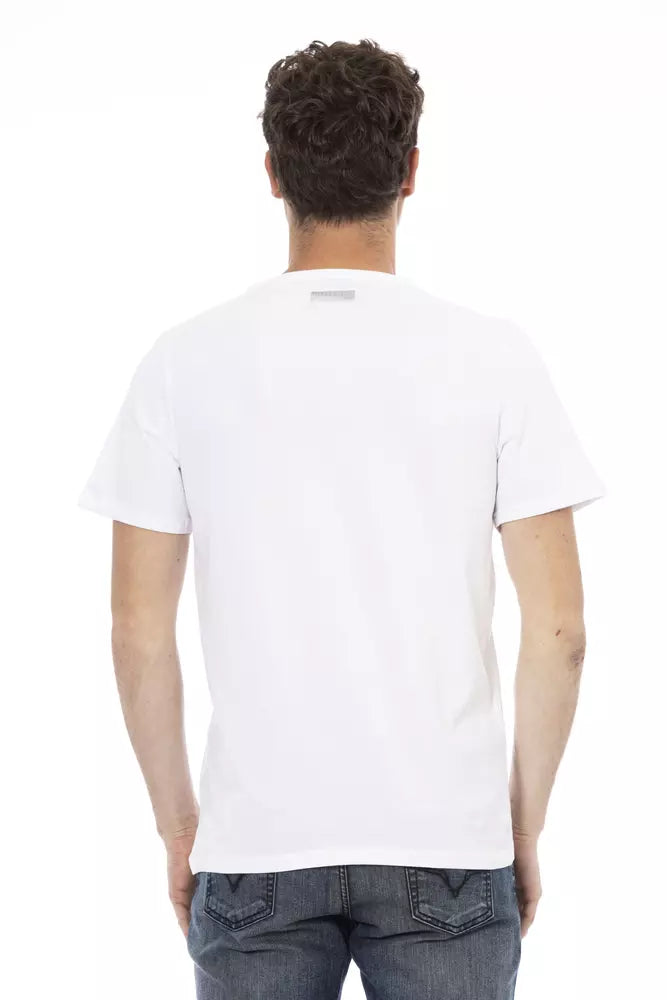 White Cotton Men T-Shirt - SEHABRANDS