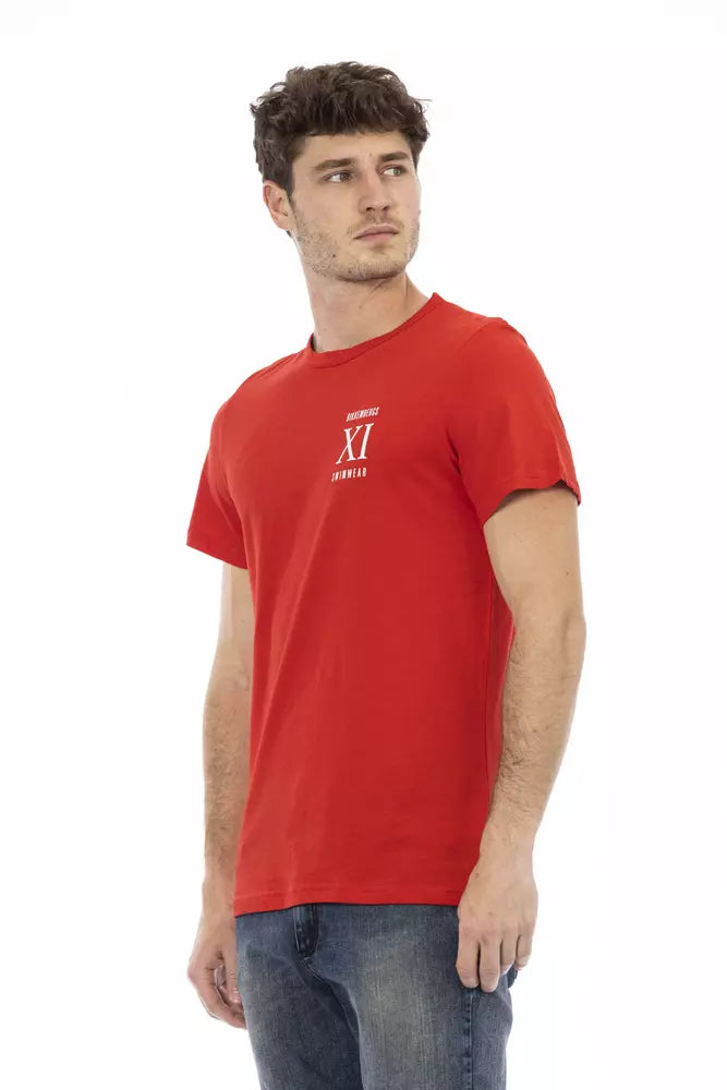 Red Cotton Men T-Shirt - SEHABRANDS