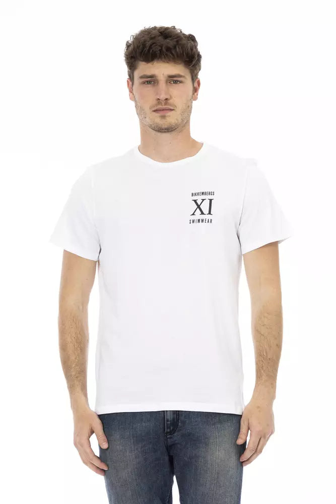 White Cotton Men T-Shirt - SEHABRANDS