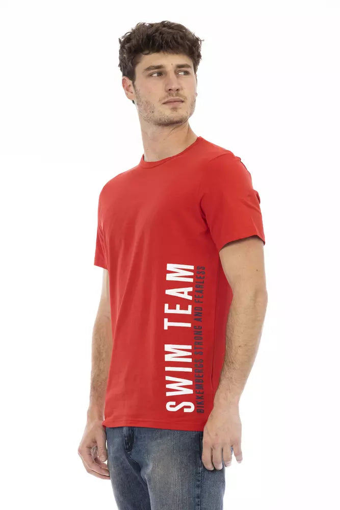 Red Cotton Men's T-Shirt - SEHABRANDS