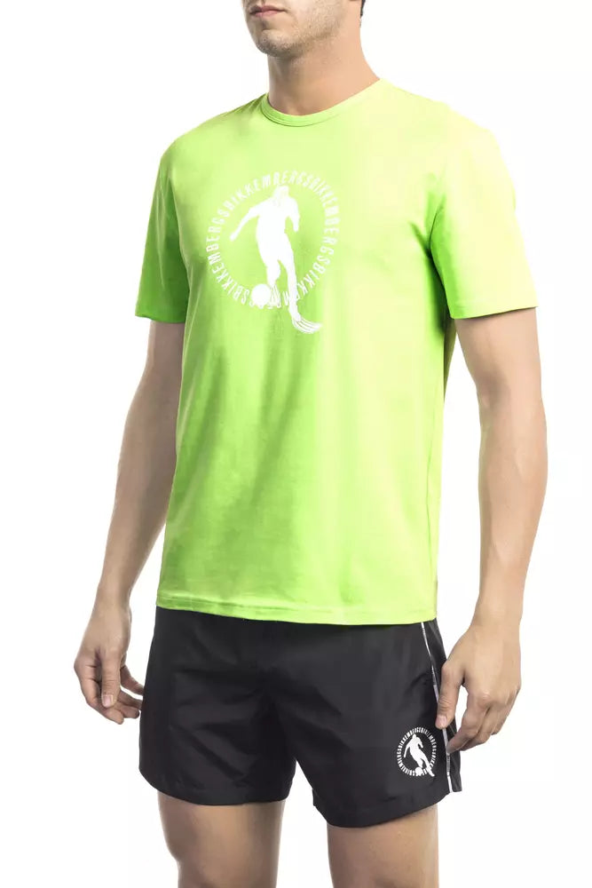 Green Cotton Men T-Shirt - SEHABRANDS