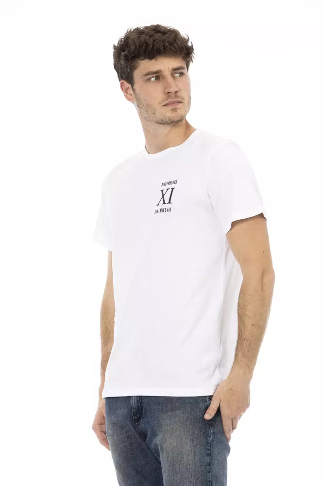 White Cotton Men T-Shirt - SEHABRANDS