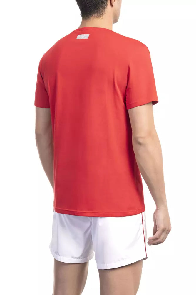 Red Cotton Men T-Shirt - SEHABRANDS