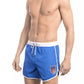 Blue Polyester Mens Swim Short - SEHABRANDS