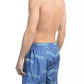 Blue Polyester Men Swim Shorts - SEHABRANDS