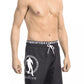 Sleek Layered Swim Shorts with Logo Detail - SEHABRANDS