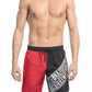 Red Polyester Men Swim Short - SEHABRANDS