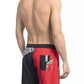 Red Polyester Men Swim Short - SEHABRANDS