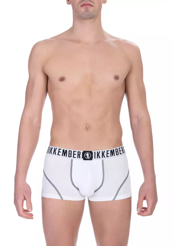 White Cotton Men Trunk - SEHABRANDS