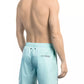 Light Blue Polyester Men Swim Short - SEHABRANDS