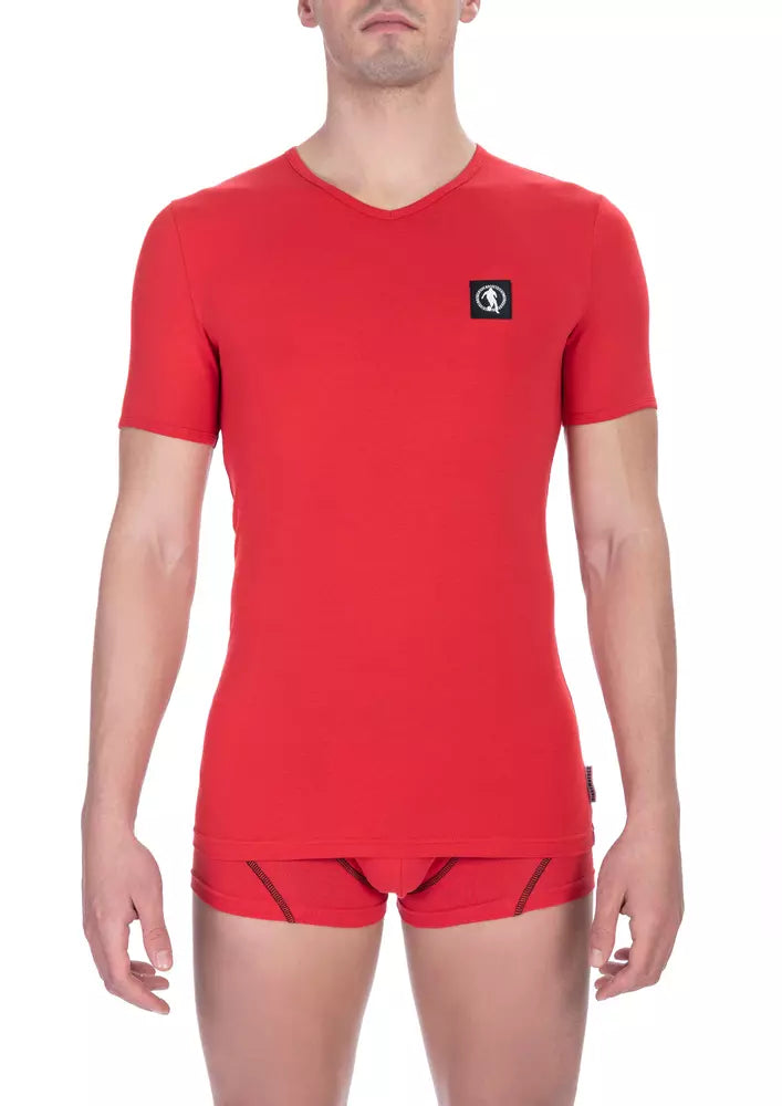 Red Cotton Men T-Shirt - SEHABRANDS