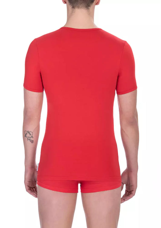 Red Cotton Men T-Shirt - SEHABRANDS