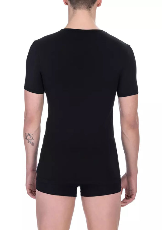 Black Cotton Men T-Shirt - SEHABRANDS