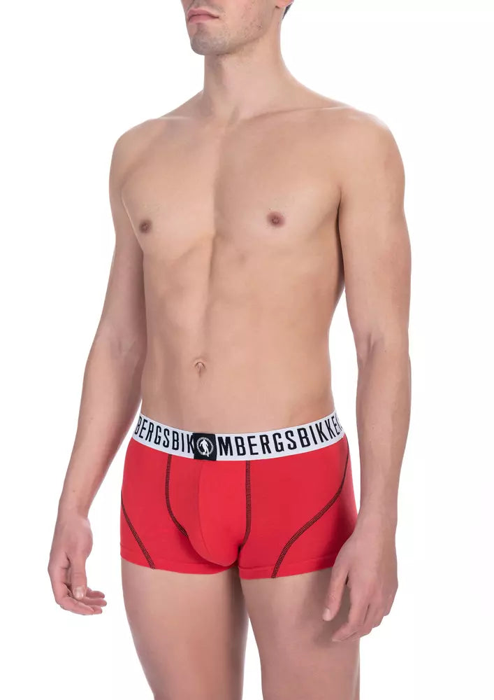 Red Cotton Men's Underwear Trunk - SEHABRANDS