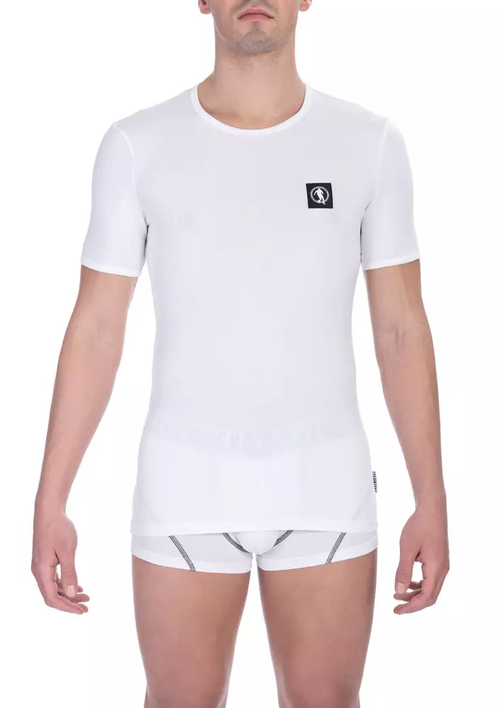 White Cotton Men T-Shirt - SEHABRANDS