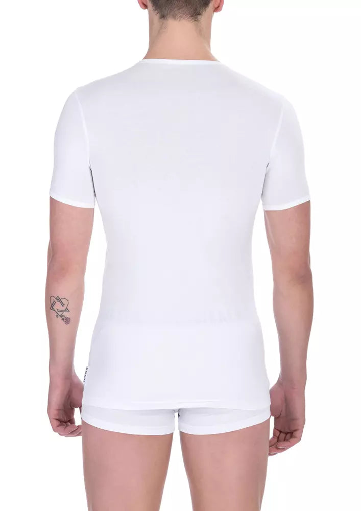 White Cotton Men T-Shirt - SEHABRANDS