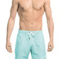 Light Blue Polyester Men Swim Short - SEHABRANDS