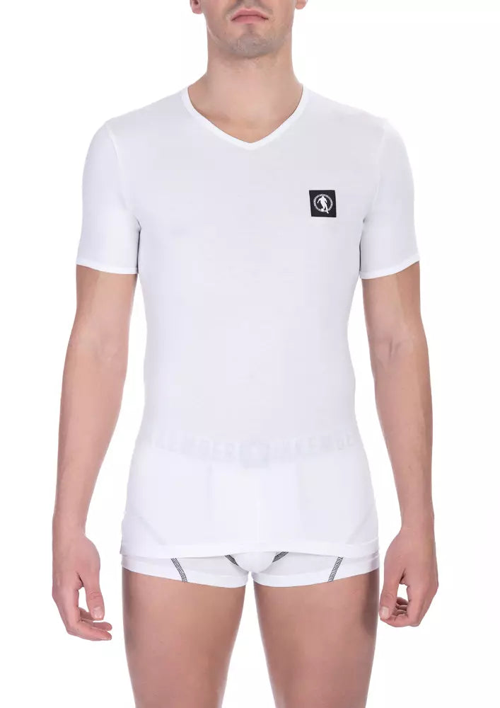 White Cotton Men T-Shirt - SEHABRANDS