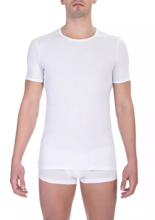 White Cotton Men T-Shirt - SEHABRANDS