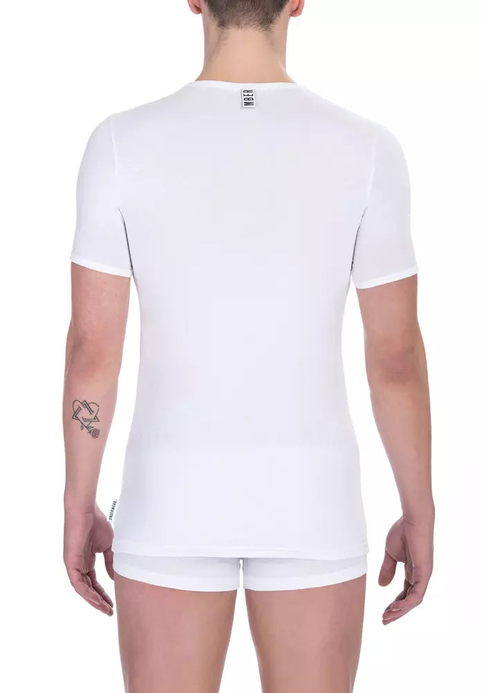 White Cotton Men's T-Shirt - SEHABRANDS