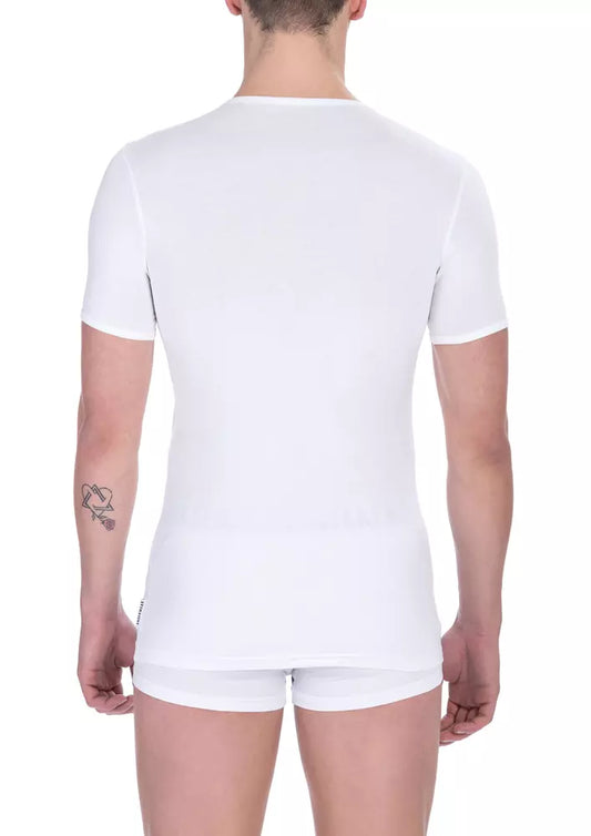 White Cotton Men's T-Shirt - SEHABRANDS