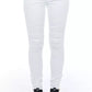 White Cotton Women Jeans - SEHABRANDS