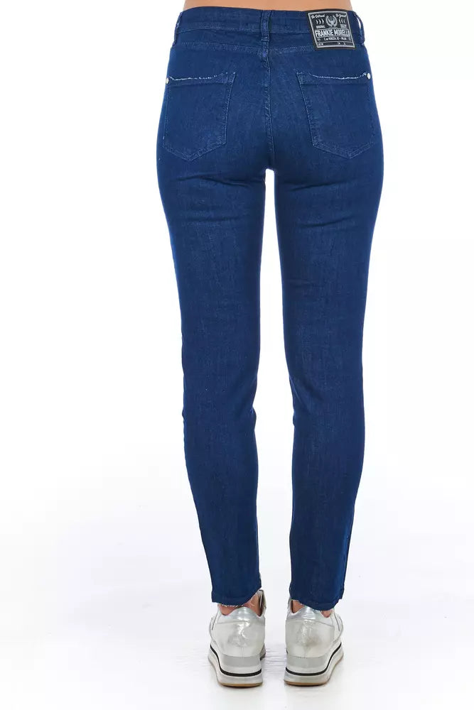 Blue Cotton Women Skinny Jean - SEHABRANDS