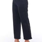 Black Cotton Women Cropped Pant - SEHABRANDS