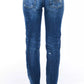 Blue Cotton Women Jeans - SEHABRANDS