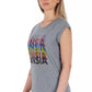 Gray Cotton Women T-Shirt - SEHABRANDS